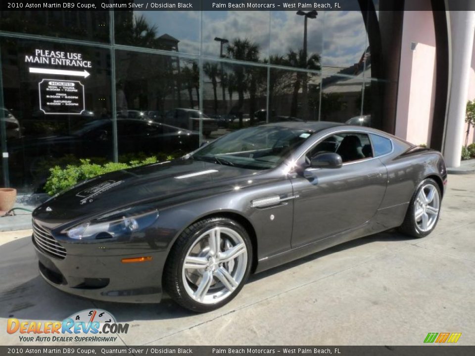 2010 Aston Martin DB9 Coupe Quantum Silver / Obsidian Black Photo #1