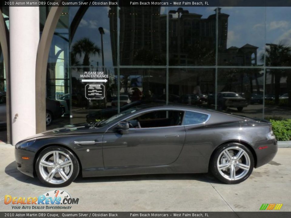 2010 Aston Martin DB9 Coupe Quantum Silver / Obsidian Black Photo #3