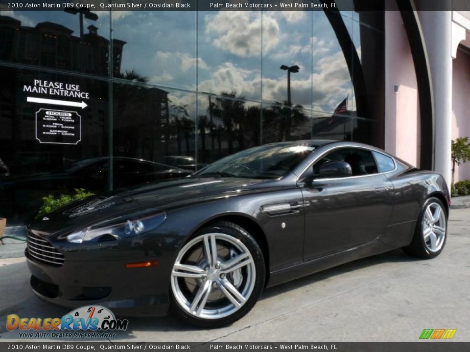 2010 Aston Martin DB9 Coupe Quantum Silver / Obsidian Black Photo #6