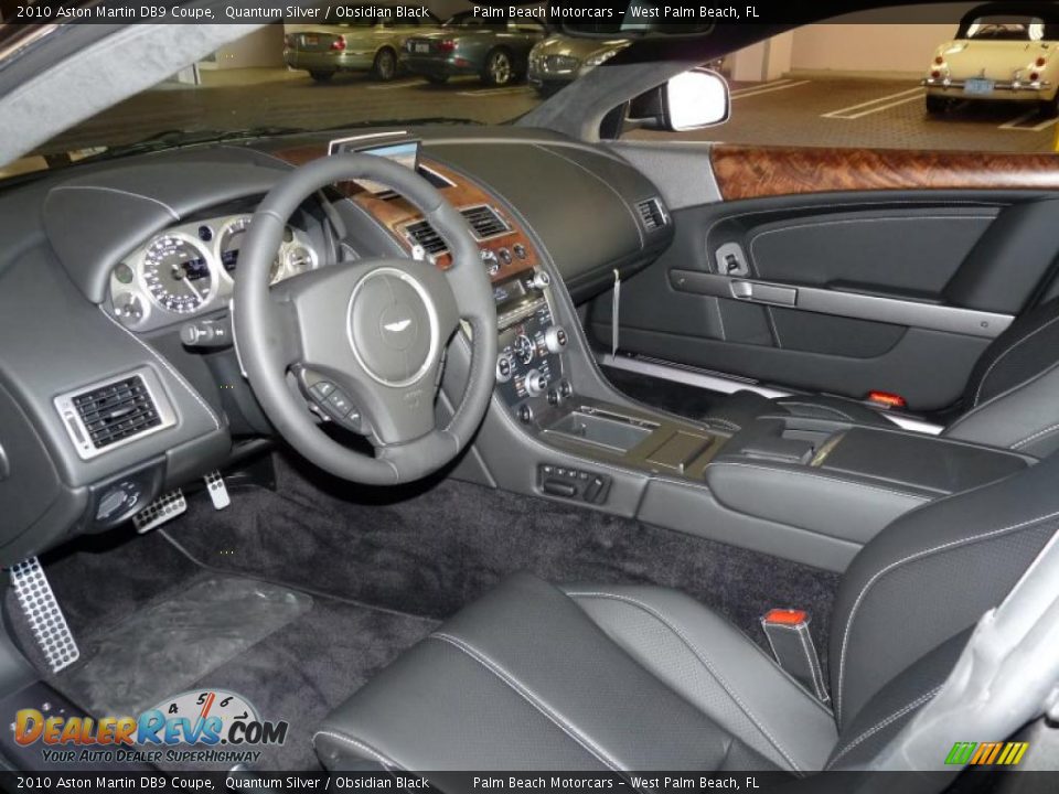 2010 Aston Martin DB9 Coupe Quantum Silver / Obsidian Black Photo #11
