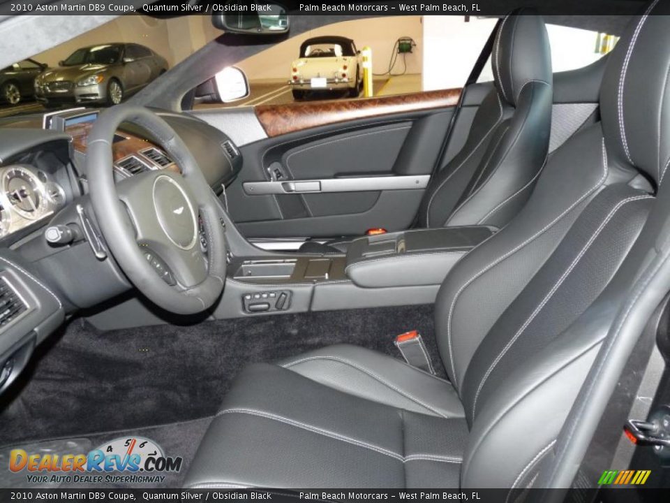 2010 Aston Martin DB9 Coupe Quantum Silver / Obsidian Black Photo #13
