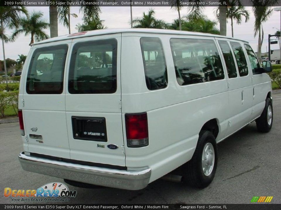 2009 Ford E Series Van E350 Super Duty XLT Extended Passenger Oxford White / Medium Flint Photo #3