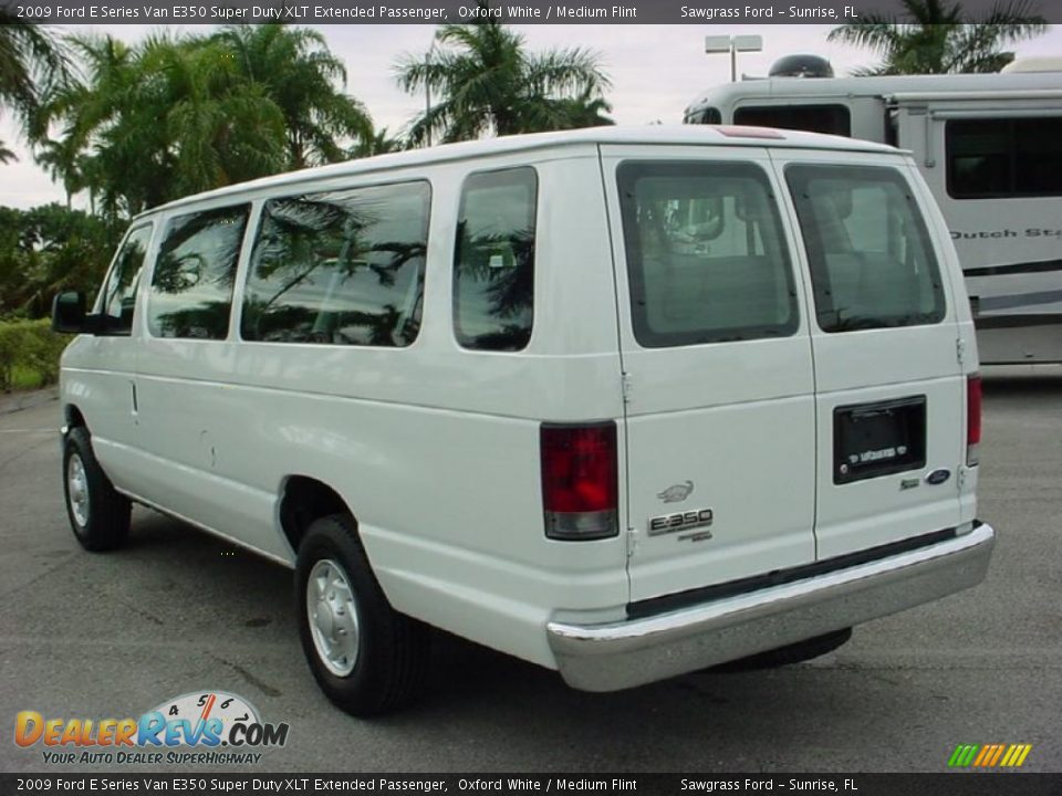 2009 Ford E Series Van E350 Super Duty XLT Extended Passenger Oxford White / Medium Flint Photo #6