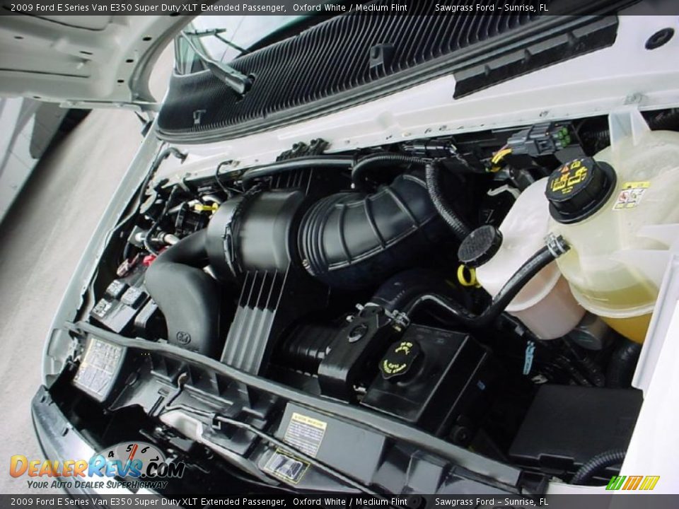 2009 Ford E Series Van E350 Super Duty XLT Extended Passenger Oxford White / Medium Flint Photo #18