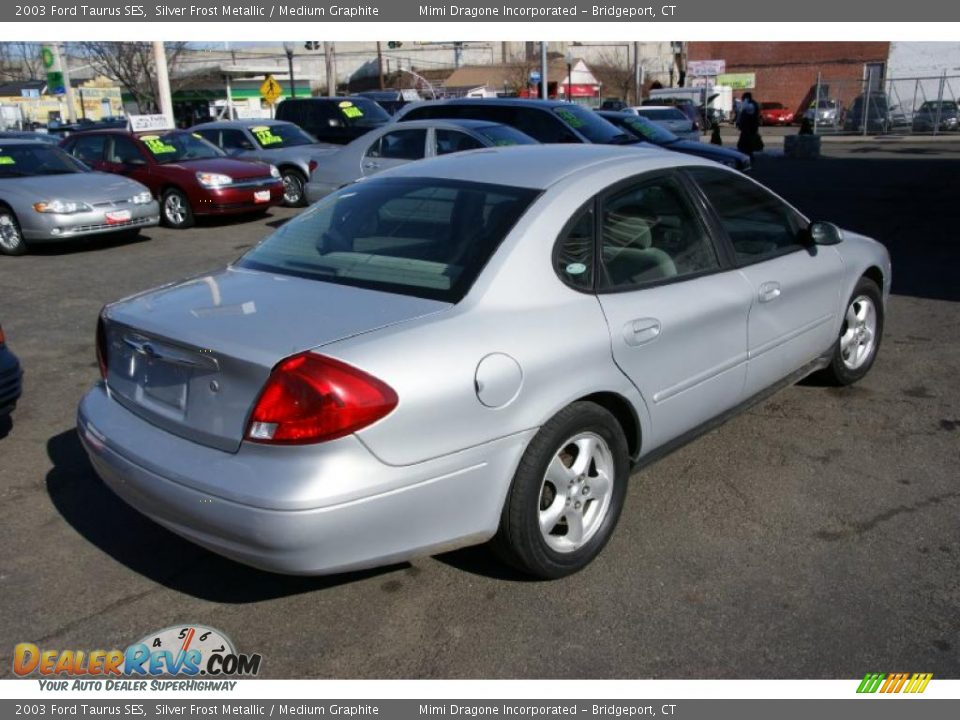 2003 Ford Taurus SES Silver Frost Metallic / Medium Graphite Photo #4