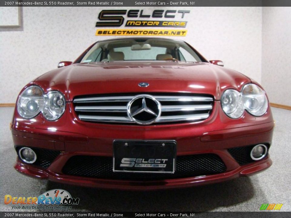 2007 Mercedes-Benz SL 550 Roadster Storm Red Metallic / Stone Photo #2