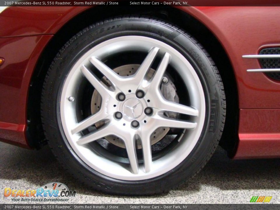 2007 Mercedes-Benz SL 550 Roadster Storm Red Metallic / Stone Photo #6