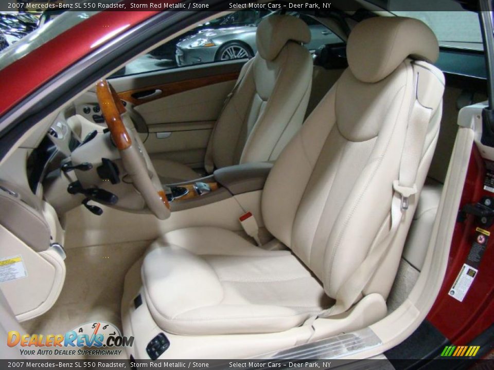 2007 Mercedes-Benz SL 550 Roadster Storm Red Metallic / Stone Photo #7