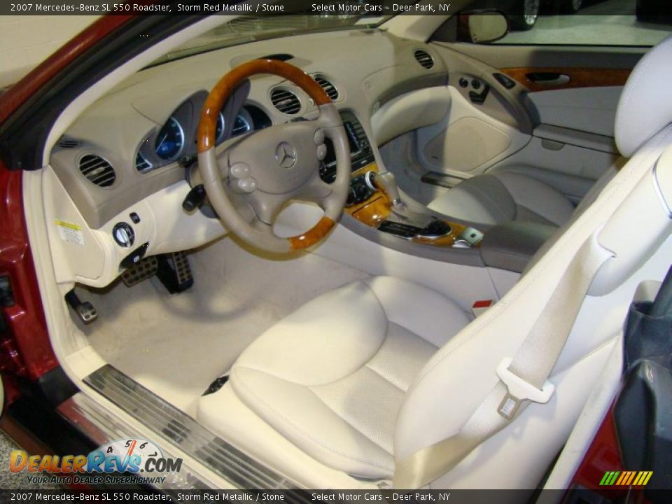 2007 Mercedes-Benz SL 550 Roadster Storm Red Metallic / Stone Photo #8