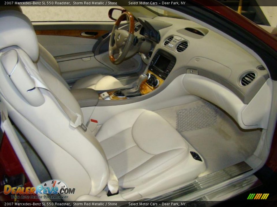 2007 Mercedes-Benz SL 550 Roadster Storm Red Metallic / Stone Photo #9