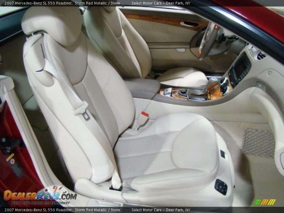 2007 Mercedes-Benz SL 550 Roadster Storm Red Metallic / Stone Photo #10