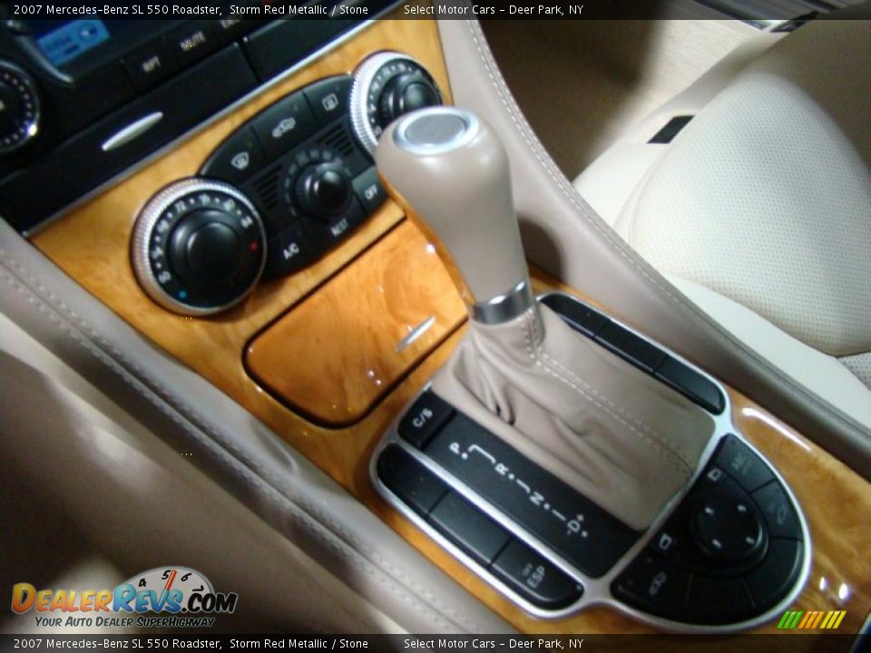 2007 Mercedes-Benz SL 550 Roadster Storm Red Metallic / Stone Photo #13
