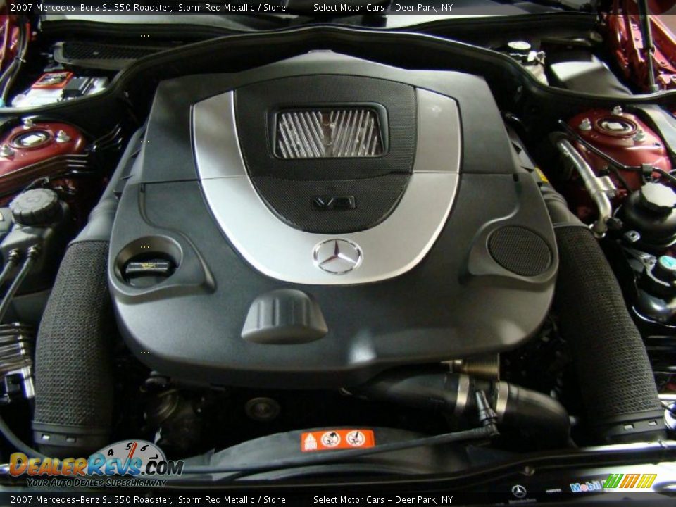 2007 Mercedes-Benz SL 550 Roadster Storm Red Metallic / Stone Photo #15