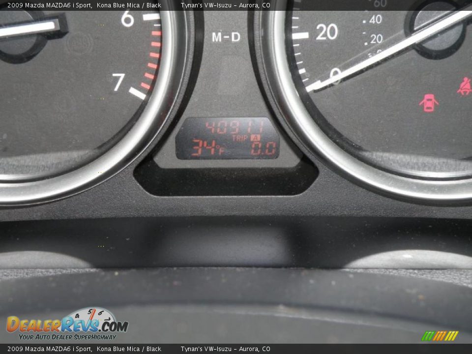 2009 Mazda MAZDA6 i Sport Kona Blue Mica / Black Photo #19