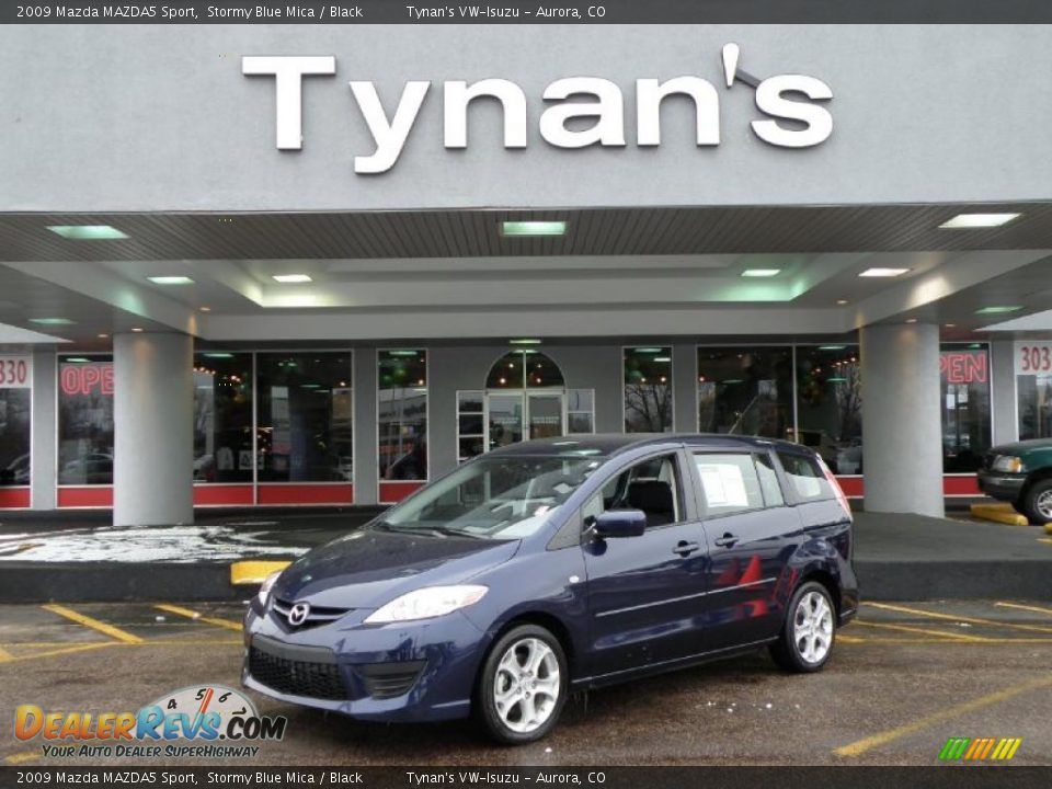 2009 Mazda MAZDA5 Sport Stormy Blue Mica / Black Photo #1