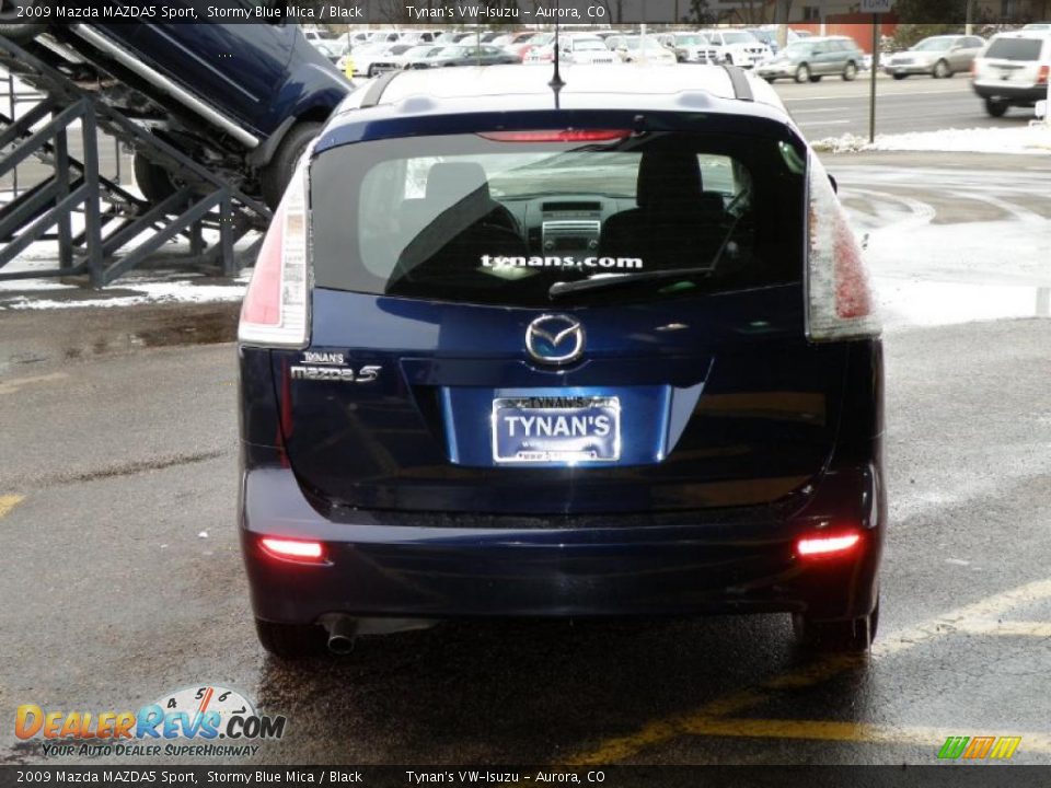 2009 Mazda MAZDA5 Sport Stormy Blue Mica / Black Photo #5