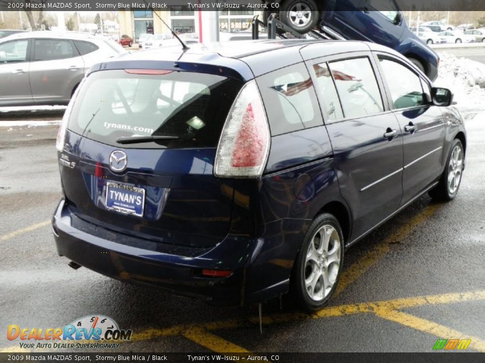 2009 Mazda MAZDA5 Sport Stormy Blue Mica / Black Photo #6