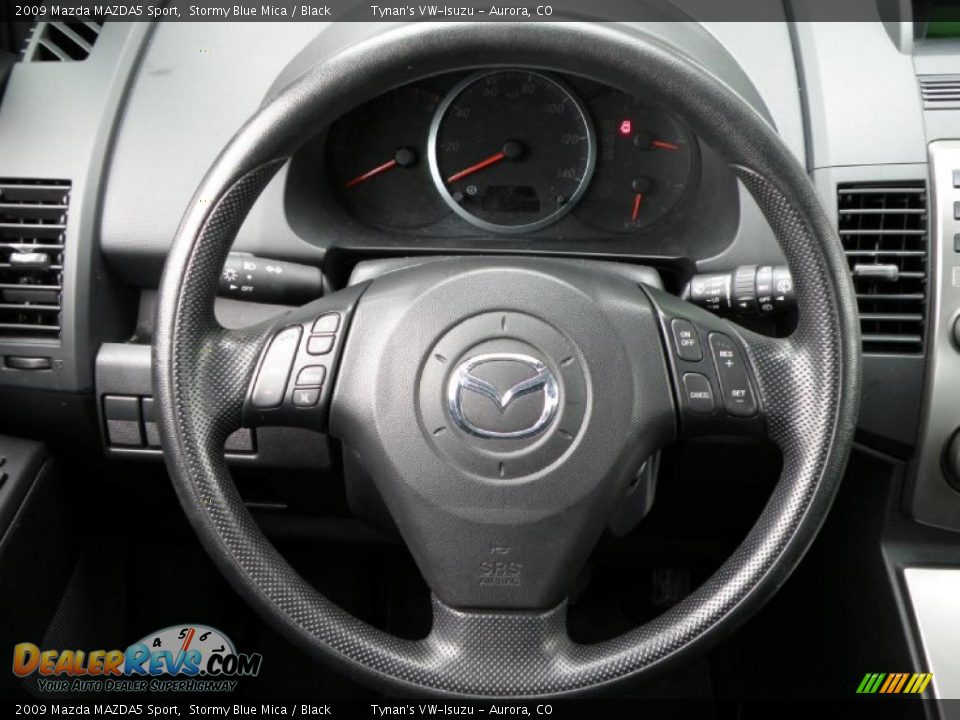 2009 Mazda MAZDA5 Sport Stormy Blue Mica / Black Photo #12