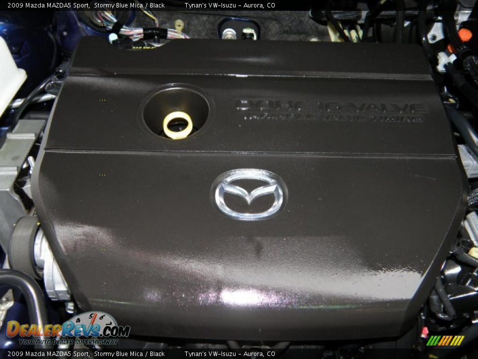 2009 Mazda MAZDA5 Sport Stormy Blue Mica / Black Photo #17