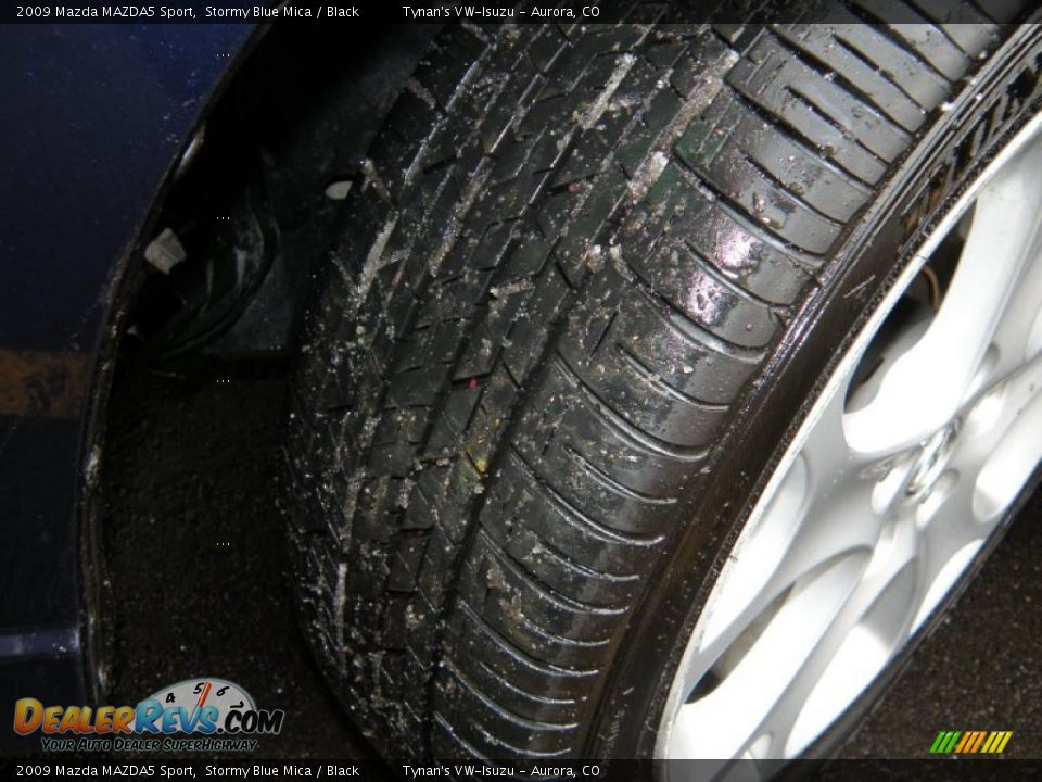 2009 Mazda MAZDA5 Sport Stormy Blue Mica / Black Photo #18
