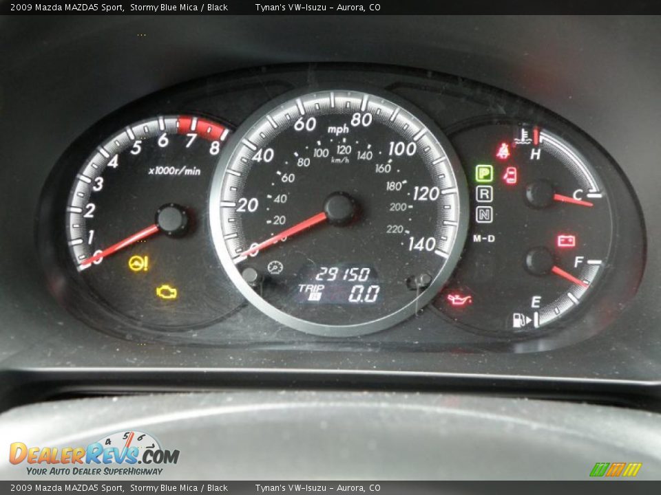 2009 Mazda MAZDA5 Sport Stormy Blue Mica / Black Photo #20
