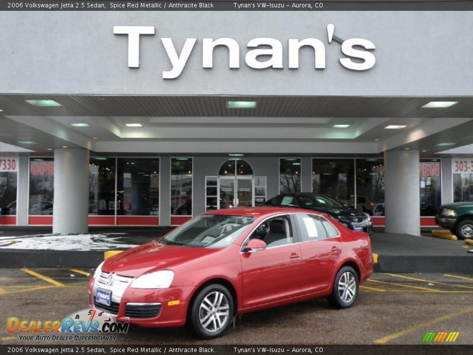 2006 Volkswagen Jetta 2.5 Sedan Spice Red Metallic / Anthracite Black Photo #1