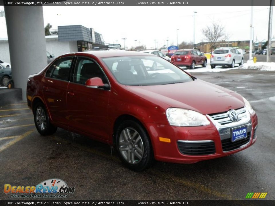 2006 Volkswagen Jetta 2.5 Sedan Spice Red Metallic / Anthracite Black Photo #3