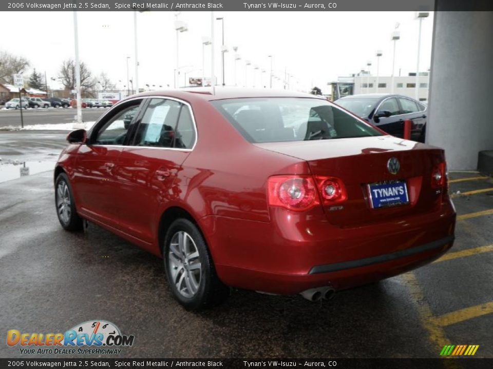 2006 Volkswagen Jetta 2.5 Sedan Spice Red Metallic / Anthracite Black Photo #4