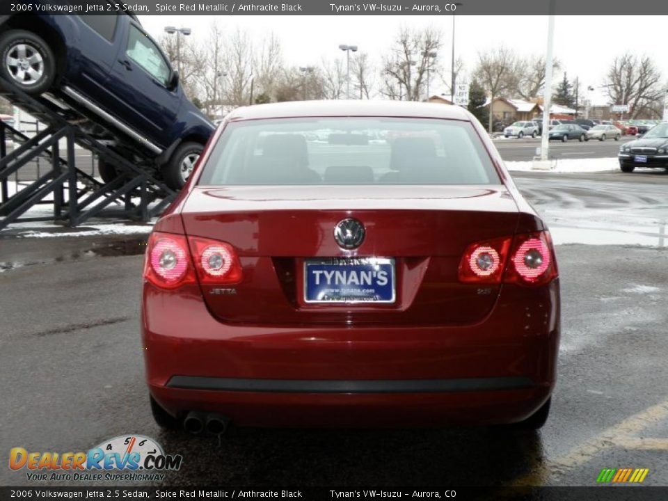 2006 Volkswagen Jetta 2.5 Sedan Spice Red Metallic / Anthracite Black Photo #5