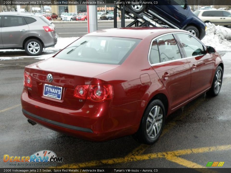 2006 Volkswagen Jetta 2.5 Sedan Spice Red Metallic / Anthracite Black Photo #6
