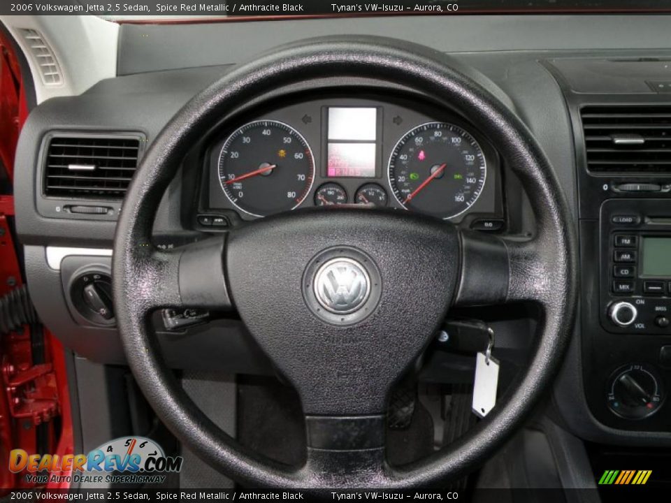 2006 Volkswagen Jetta 2.5 Sedan Spice Red Metallic / Anthracite Black Photo #10