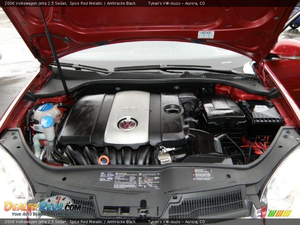 2006 Volkswagen Jetta 2.5 Sedan Spice Red Metallic / Anthracite Black Photo #14