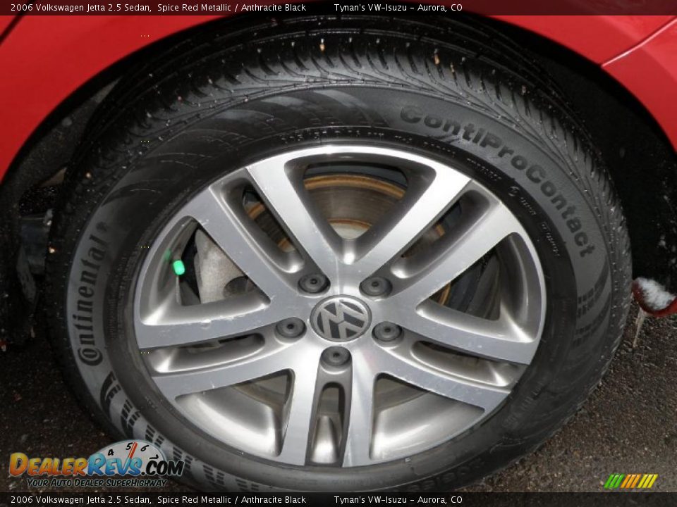 2006 Volkswagen Jetta 2.5 Sedan Spice Red Metallic / Anthracite Black Photo #17