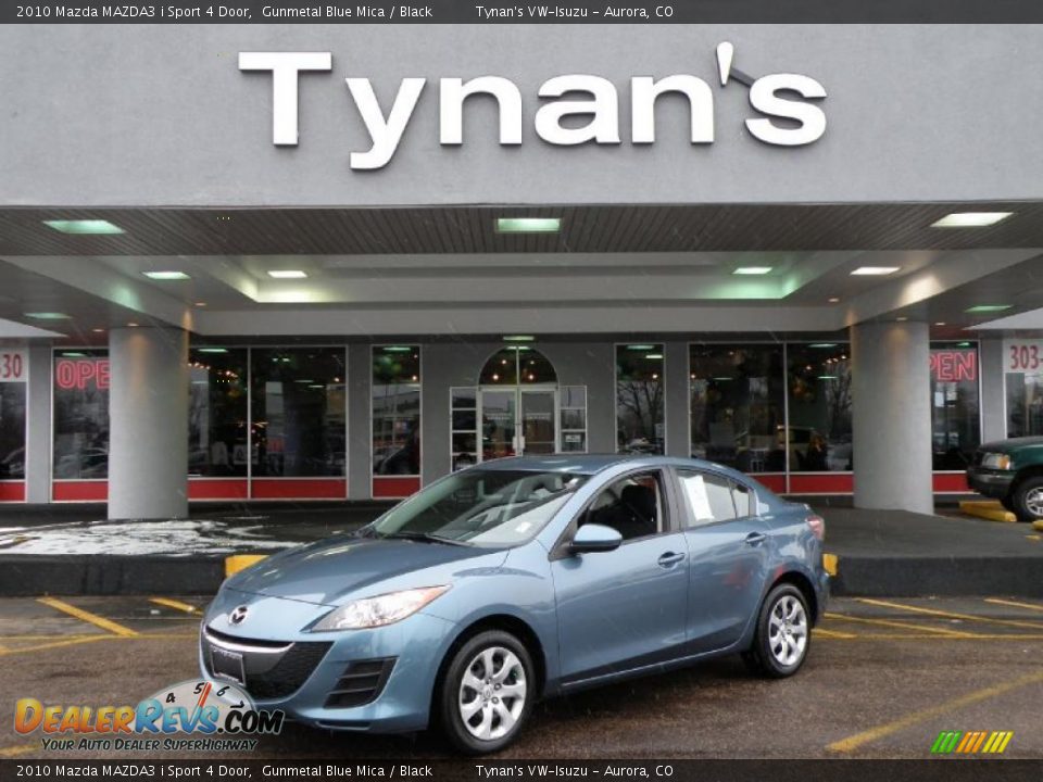 2010 Mazda MAZDA3 i Sport 4 Door Gunmetal Blue Mica / Black Photo #1