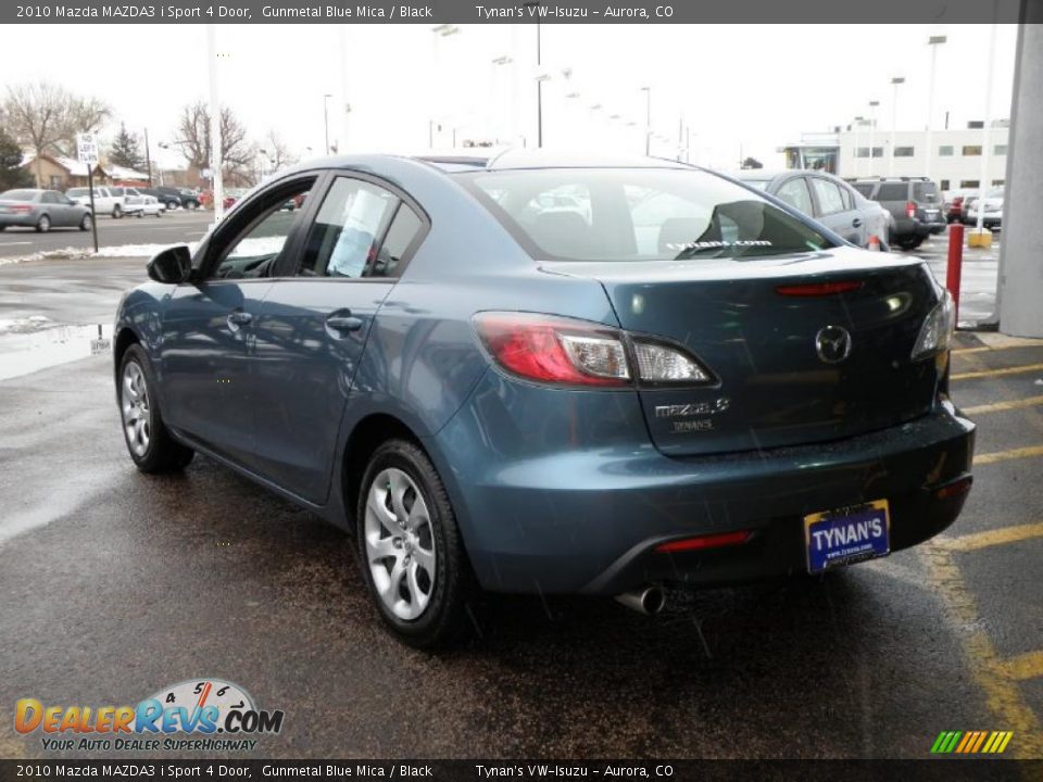 2010 Mazda MAZDA3 i Sport 4 Door Gunmetal Blue Mica / Black Photo #4