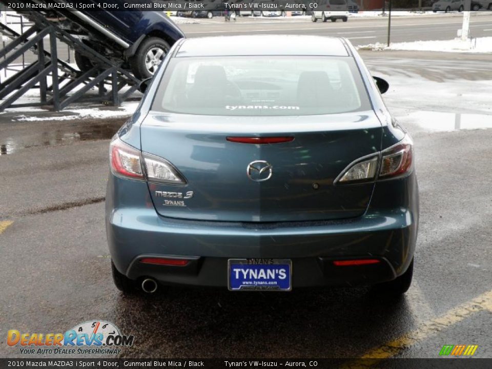 2010 Mazda MAZDA3 i Sport 4 Door Gunmetal Blue Mica / Black Photo #5