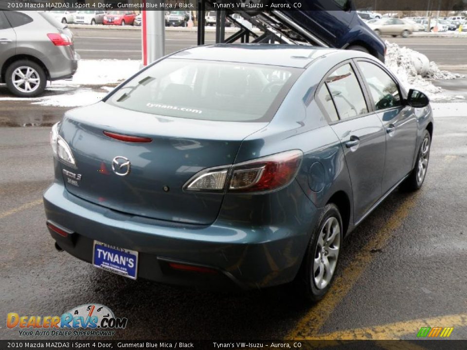 2010 Mazda MAZDA3 i Sport 4 Door Gunmetal Blue Mica / Black Photo #6