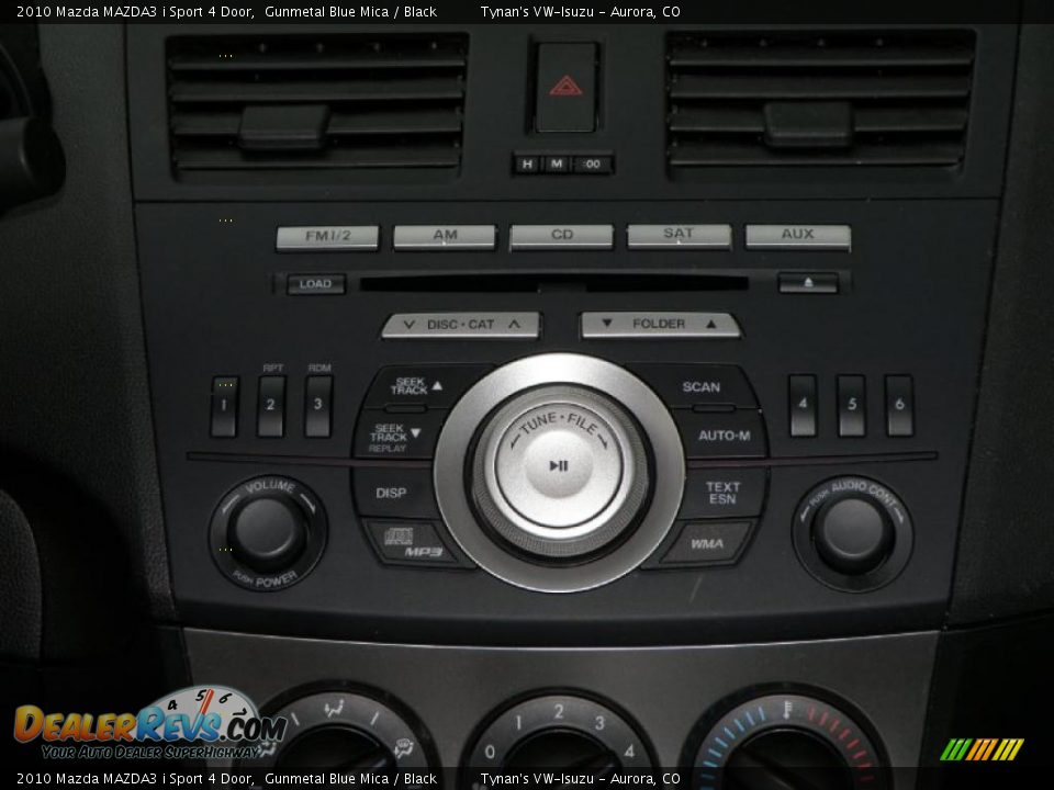 2010 Mazda MAZDA3 i Sport 4 Door Gunmetal Blue Mica / Black Photo #10