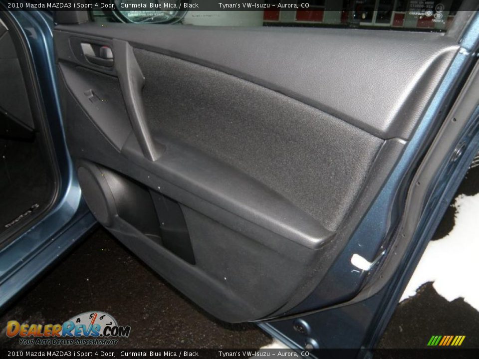 2010 Mazda MAZDA3 i Sport 4 Door Gunmetal Blue Mica / Black Photo #15