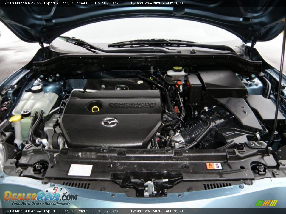 2010 Mazda MAZDA3 i Sport 4 Door Gunmetal Blue Mica / Black Photo #16