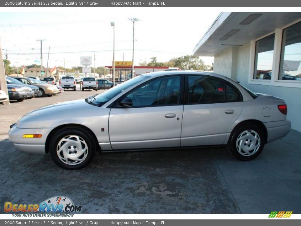 2000 Saturn S Series SL2 Sedan Light Silver / Gray Photo #2