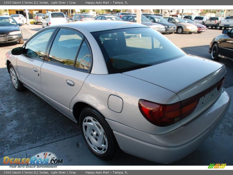 2000 Saturn S Series SL2 Sedan Light Silver / Gray Photo #5