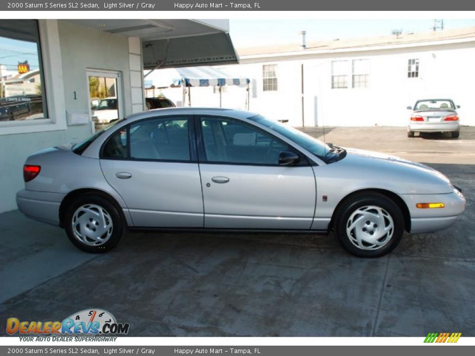 2000 Saturn S Series SL2 Sedan Light Silver / Gray Photo #7