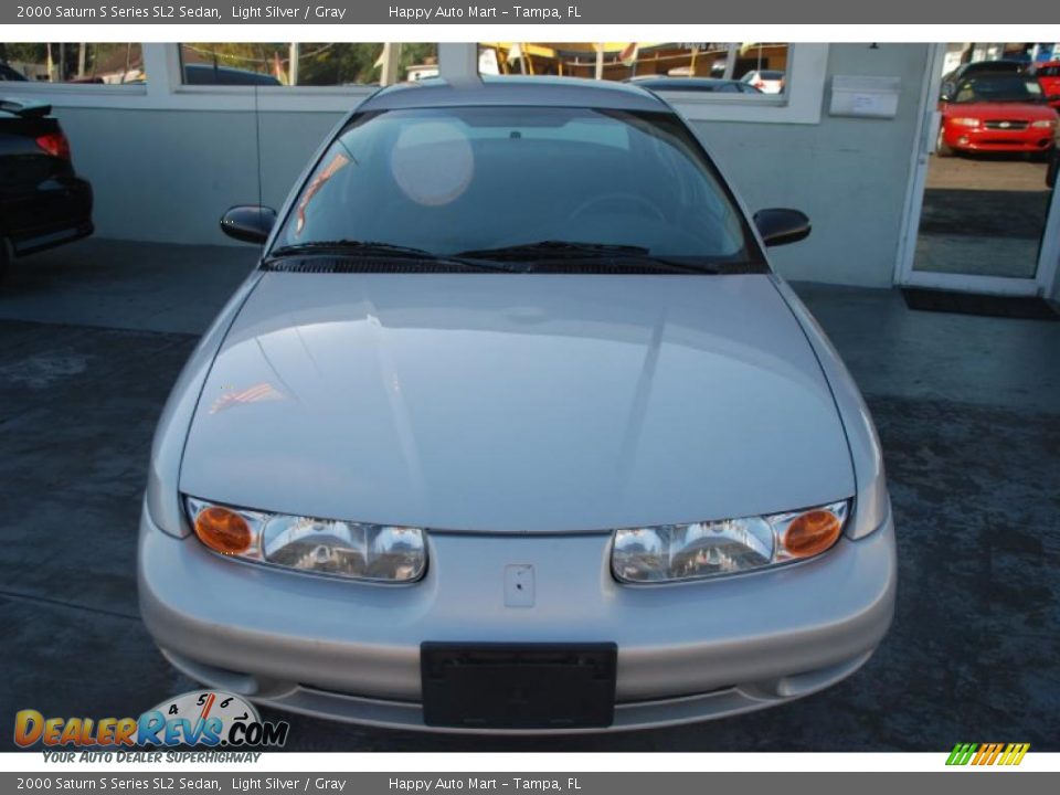 2000 Saturn S Series SL2 Sedan Light Silver / Gray Photo #8
