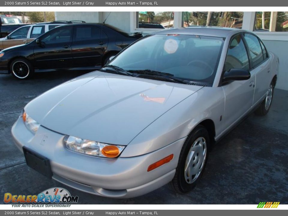 2000 Saturn S Series SL2 Sedan Light Silver / Gray Photo #9