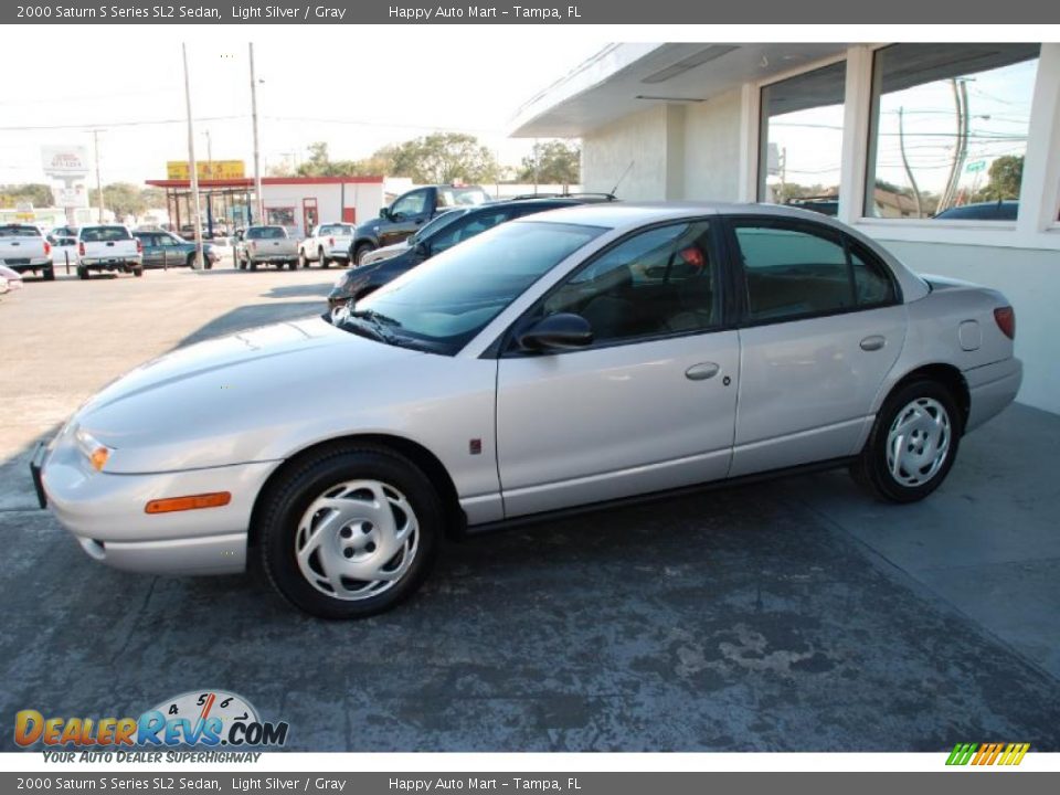 2000 Saturn S Series SL2 Sedan Light Silver / Gray Photo #10
