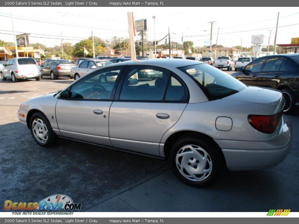 2000 Saturn S Series SL2 Sedan Light Silver / Gray Photo #11