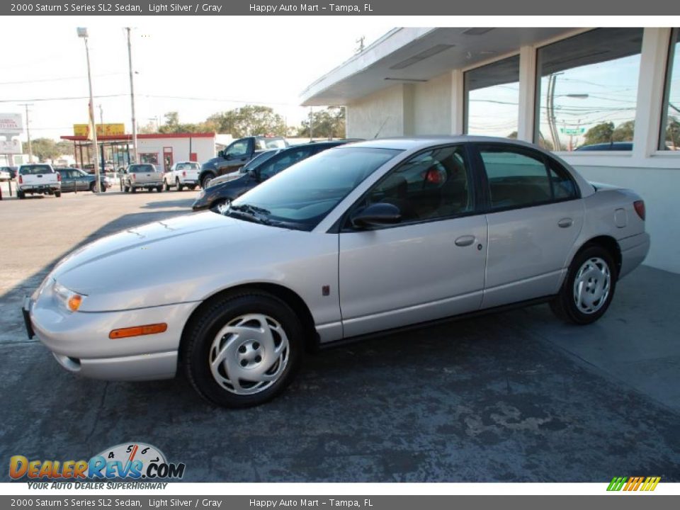 2000 Saturn S Series SL2 Sedan Light Silver / Gray Photo #14