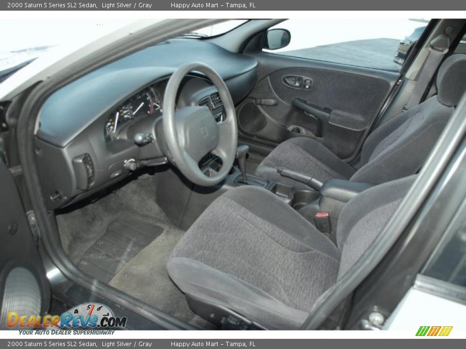 2000 Saturn S Series SL2 Sedan Light Silver / Gray Photo #15