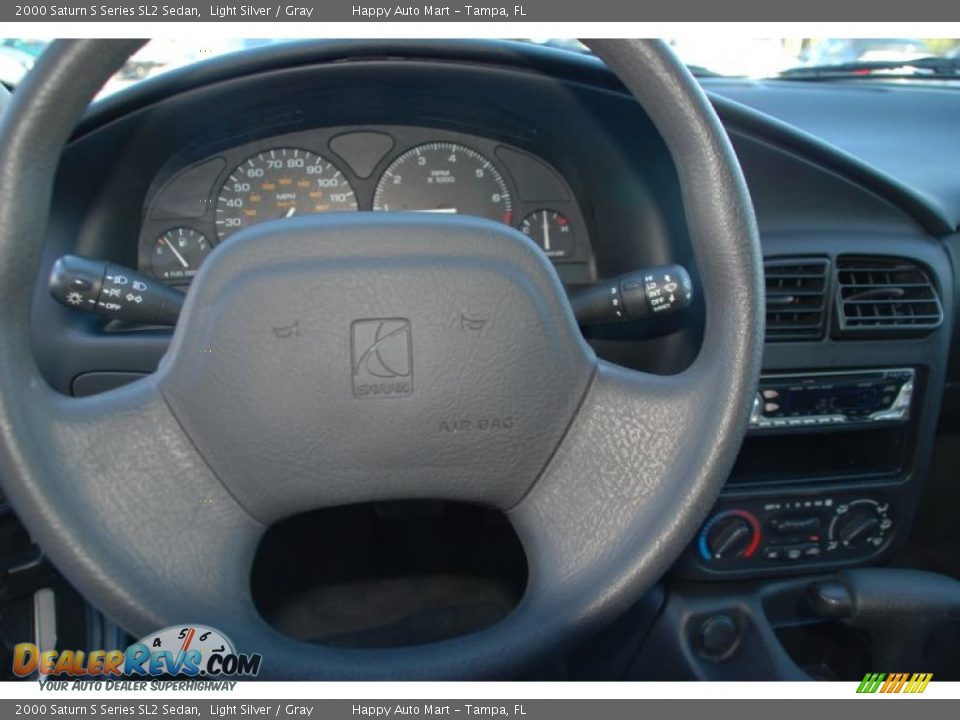 2000 Saturn S Series SL2 Sedan Light Silver / Gray Photo #20